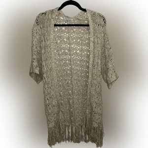 Tan American eagle cardigan